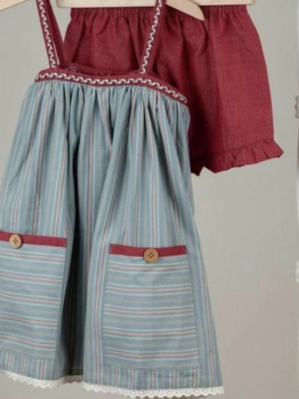 Well Dressed Wolf 100% cotton - heirloom quality - 4th of July Patriotic Set